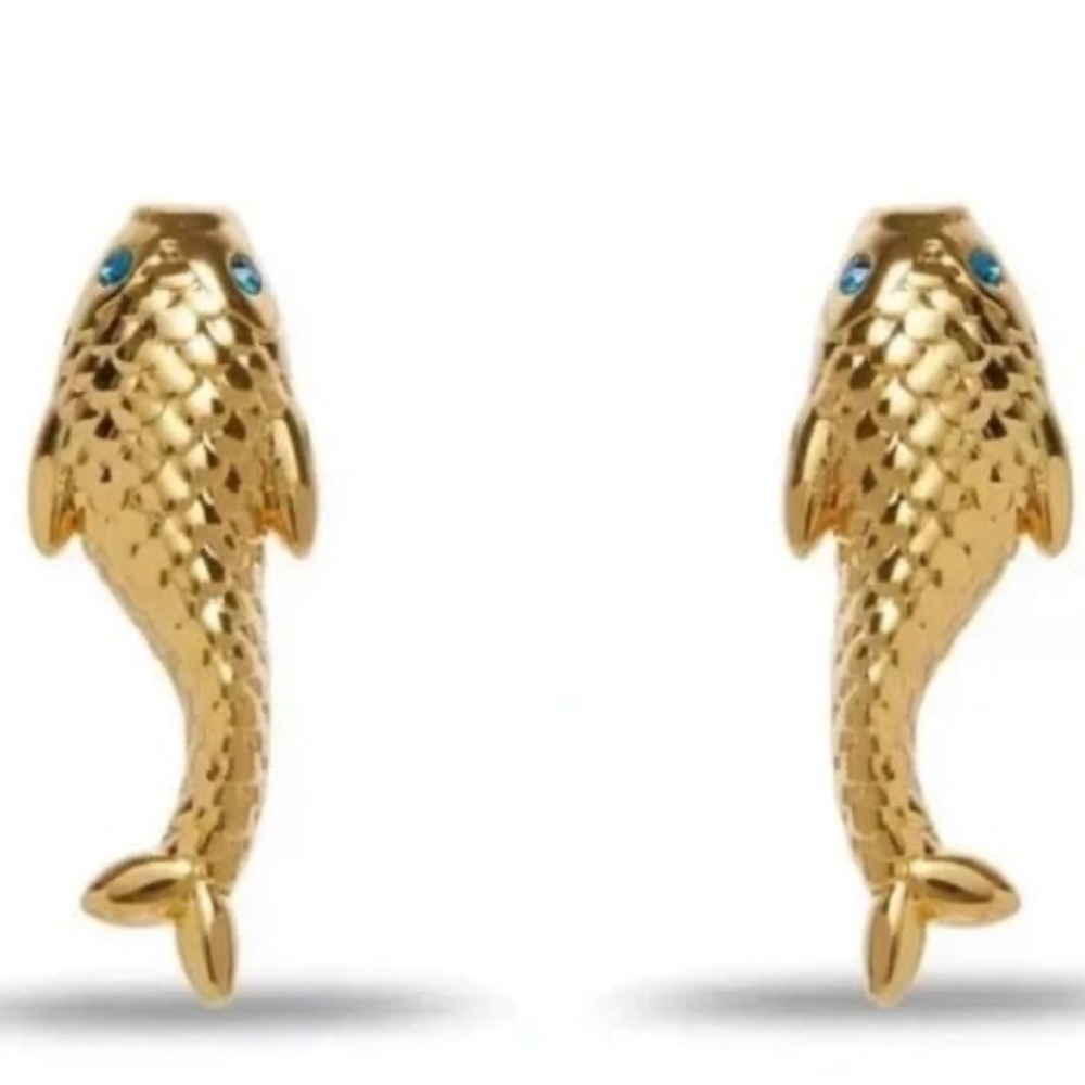 LELE sadoughi gold  mermaid small earrings